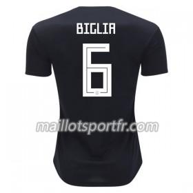 Maillot de Foot Argentine Biglia 6 Exterieur Coupe du monde 2018
